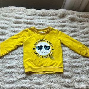 H&M Yellow Panda Graphic Hoodie Sweatshirt